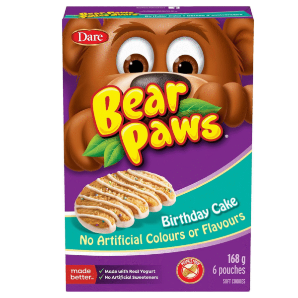 Bear Paws Birthday Cake Cookies