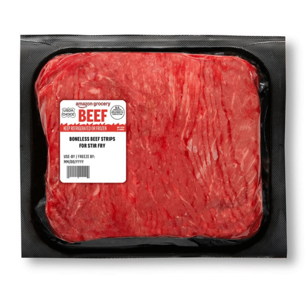 Beef Strips for Stir Fry, Boneless, USDA Choice, Weight Varies