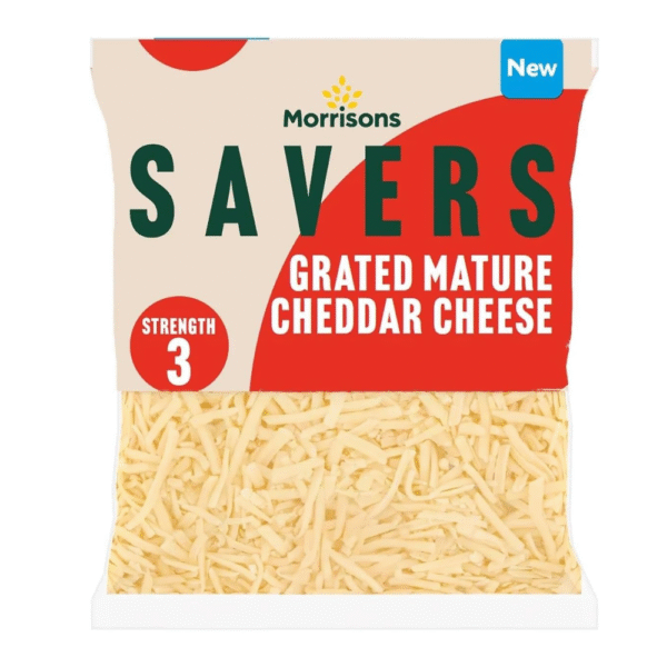 Morrisons Savers Grated Mature Cheddar Cheese, 250g